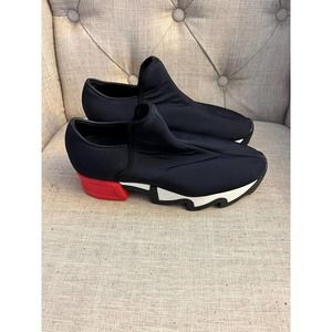IRI New York Made in Italy Black and Red Neoprene Sneakers Size 38
